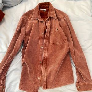 Pink oversized corduroy jacket